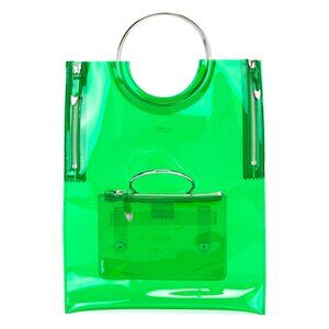 TOGA Green Clear bag